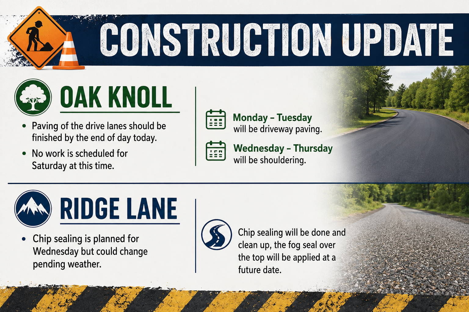 Construction Updates